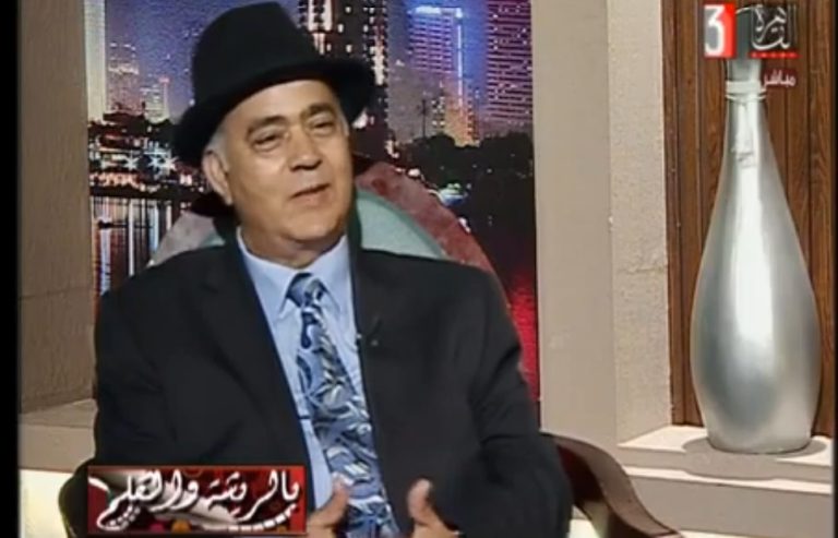 أشرف أبو اليزيد ضيفا على برنامج (بالريشة والقلم) بالتلفزيون المصري