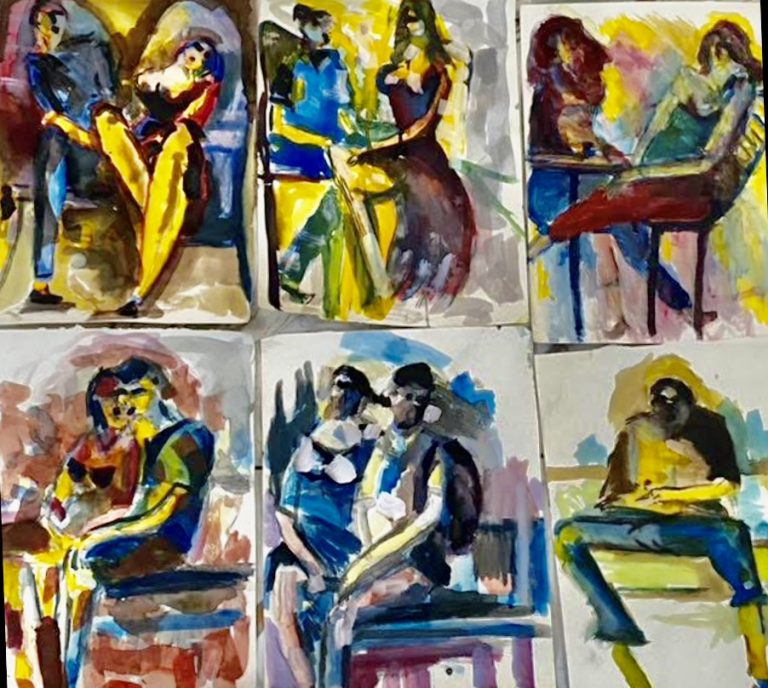 Love in a Parisian Café: A Captivating Visual Experience