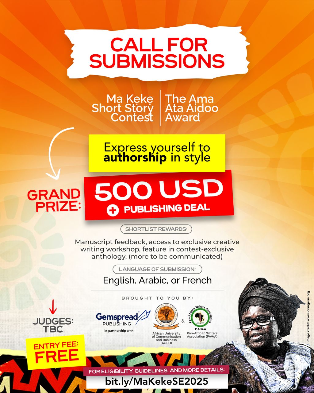 مسابقة ماكيكي للقصة القصيرة وجائزة آما آنا آيدو الأدبية