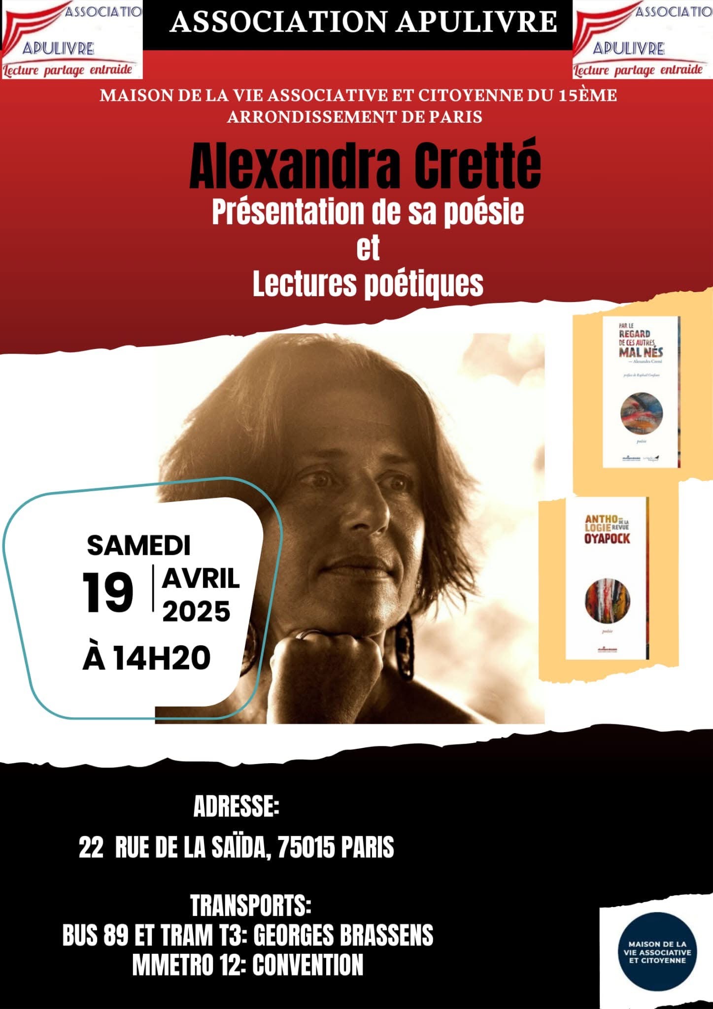 Poetry Reading & Book Signing: Alexandra Cretté in Paris