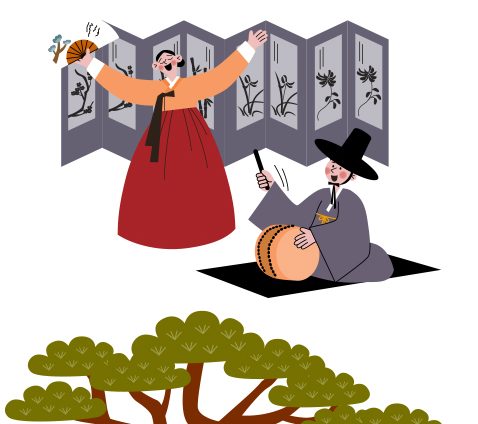 أصوات الغوغاك التقليدية في كوريا