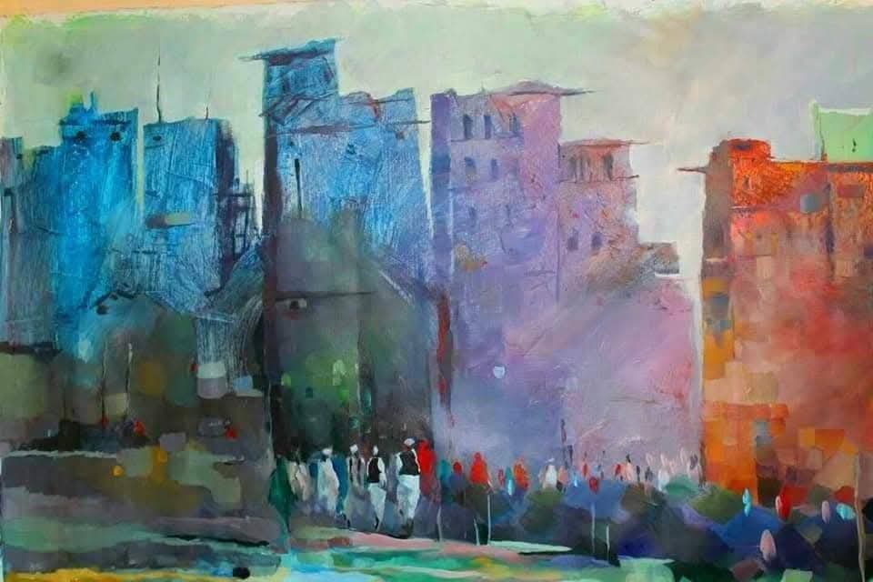 جماعات في الوهج: سحر اللون في أعمال التشكيلي السوداني رأفت عمر