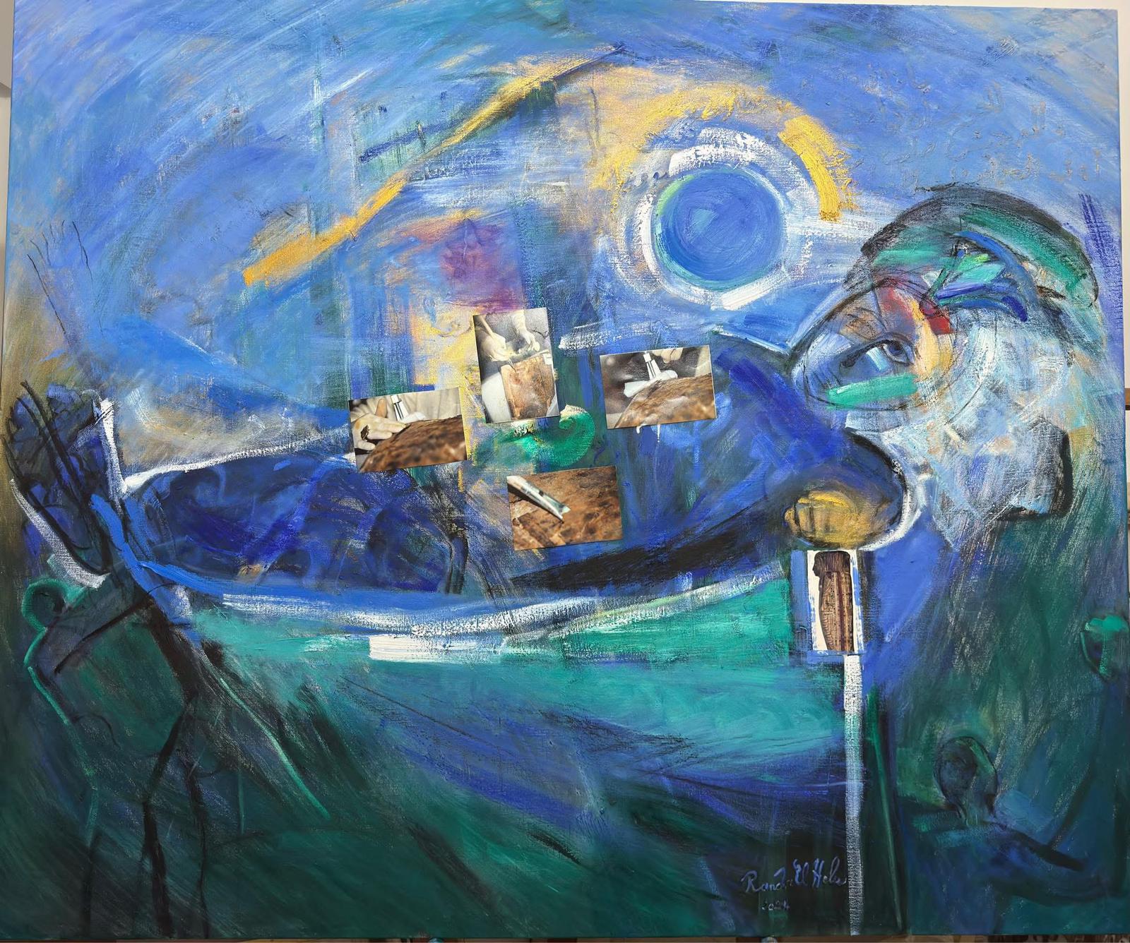 الفنانة التشكيلية د. راندا الحلو …. لوحات مسكونة بالبحث والإنسانية والهوية