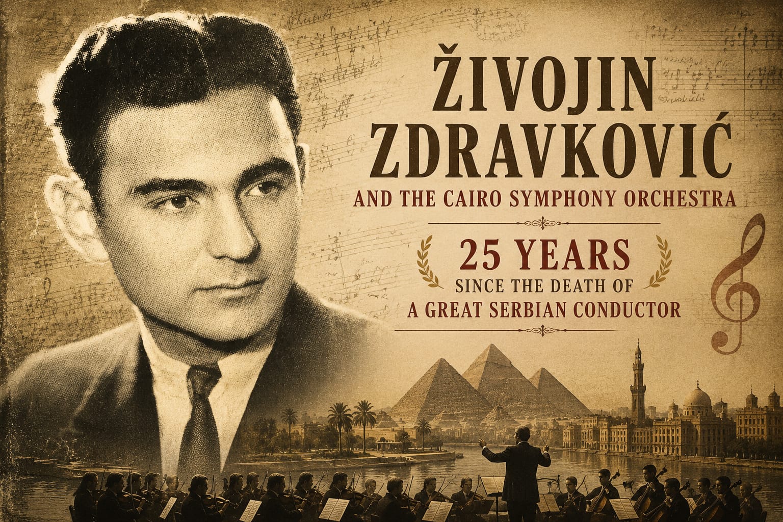 Serbian Conductor Živojin Zdravković Silver Anniversary
