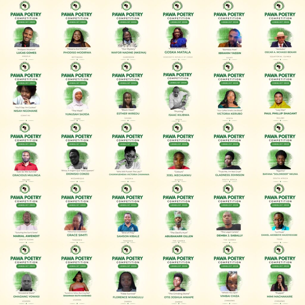Pan-African Writers Association Announces First Longlist for PAWA Poetry Competition 2026