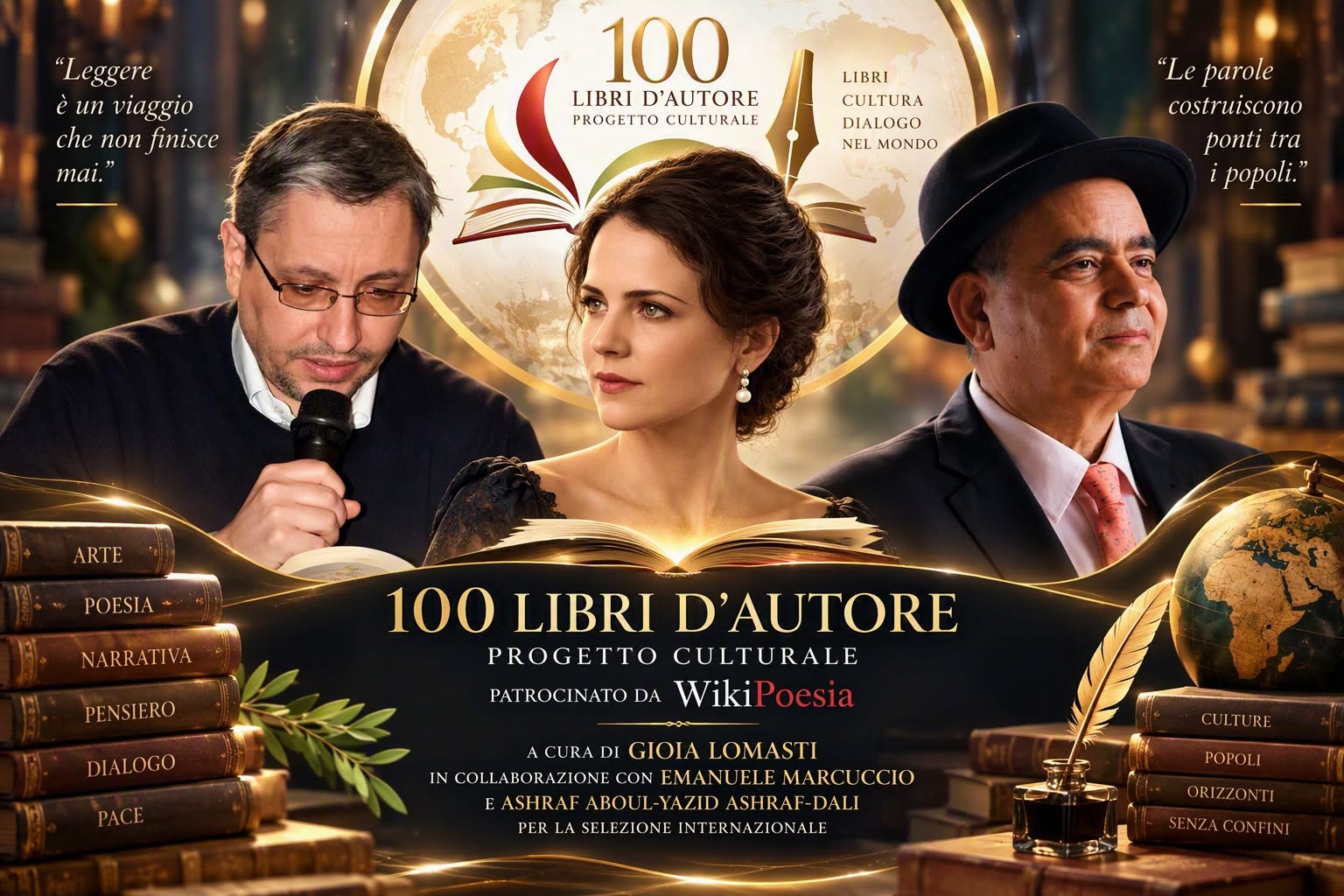 الأدب جسر بين الثقافات والشعوب: القسم الدولي من مشروع  100 كتاب 100 مؤلف