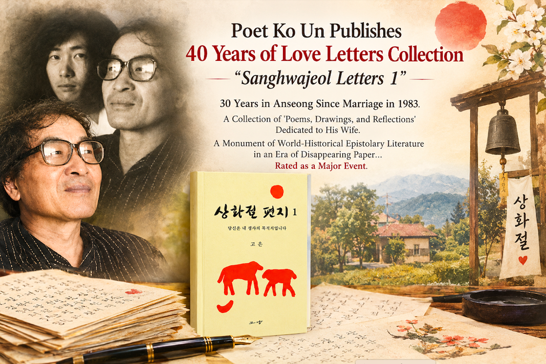 Poet Ko Un Publishes 40 Years of Love Letters: Sanghwajeol Letters 1
