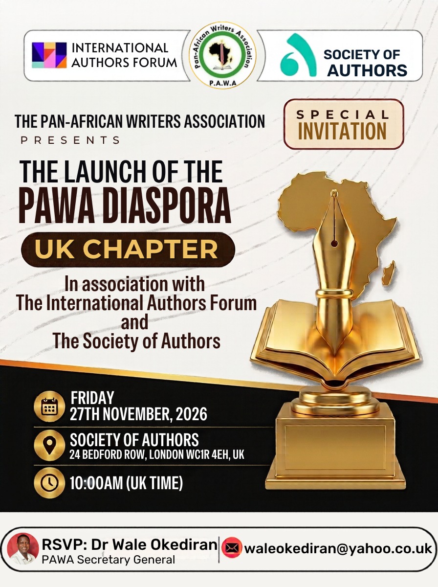 PAWA TO LAUNCH UK CHAPTER IN LONDON ON NOV 27 2026